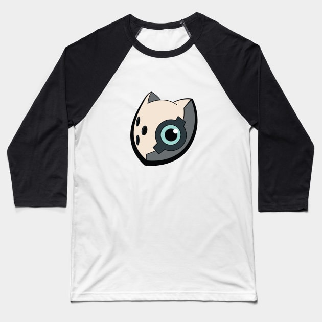 Whisper Wolf Mask Baseball T-Shirt by Wammy12